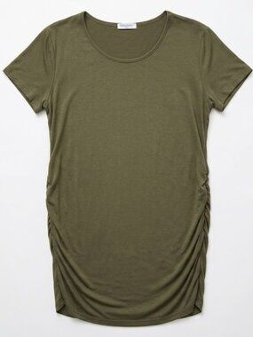 ✨️ Olive Green Maternity Short Sleeve Tunic Tee